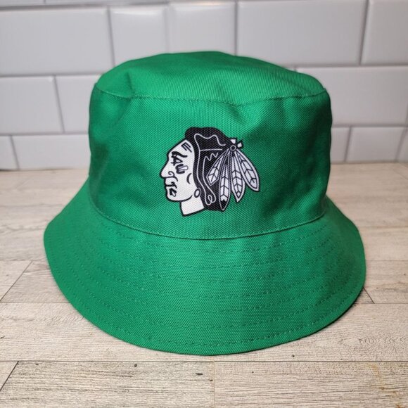 N/A Accessories - Chicago Blackhawks - Reversible St. Pat's Bucket Hat